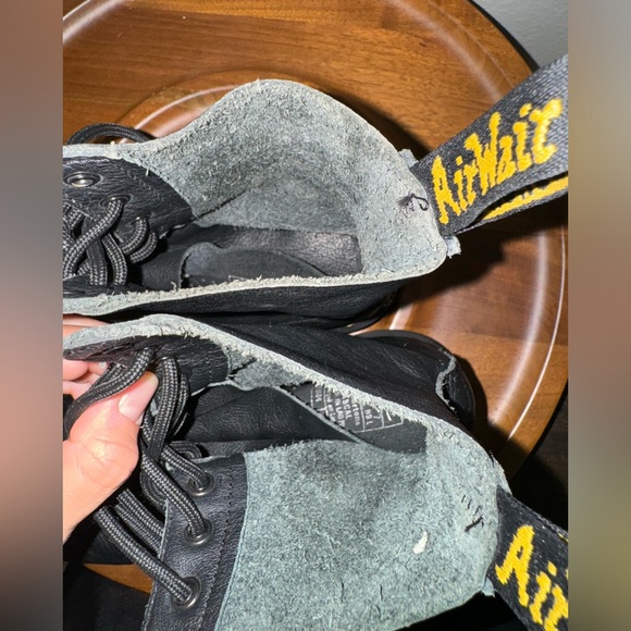 Dr. Martens Black Boots with Yellow Stitching - Picture 7 of 16
